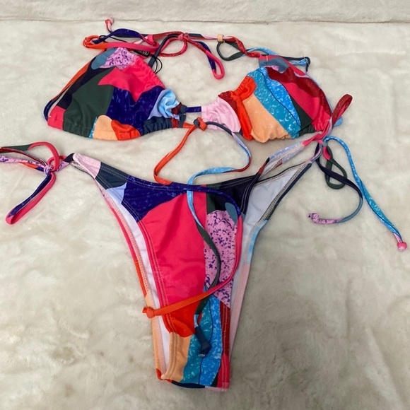 Zaful Women’s Very Sexy High Cut Bikini Set Size 6 - Picture 3 of 8